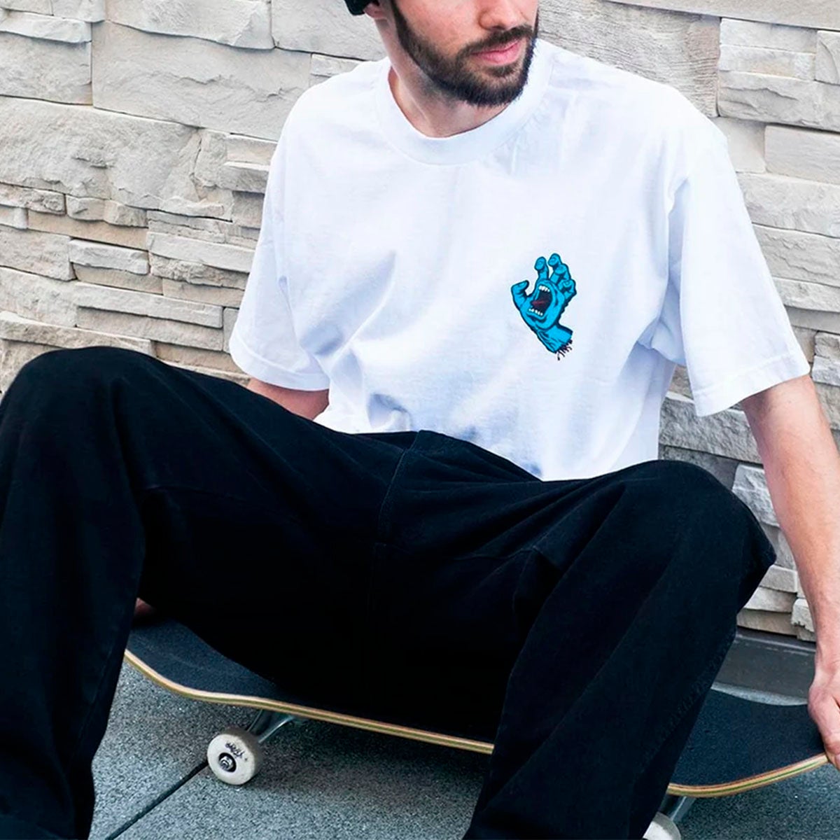 サンタクルーズSANTACRUZスケボースケートボードウェア半袖TシャツSCREAMINGHANDS/SREGULART-SHIRT510262416メンズ男性26SU春夏