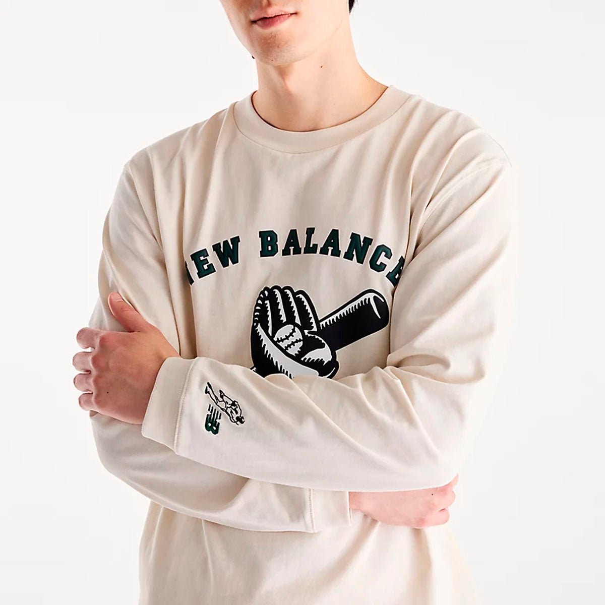 ニューバランスNewBalanceベースボール野球ソフトボールウェア長袖TシャツロンT大谷翔平シグネチャーロングスリーブTシャツMT6202LZ-LINメンズ男性26FA秋冬