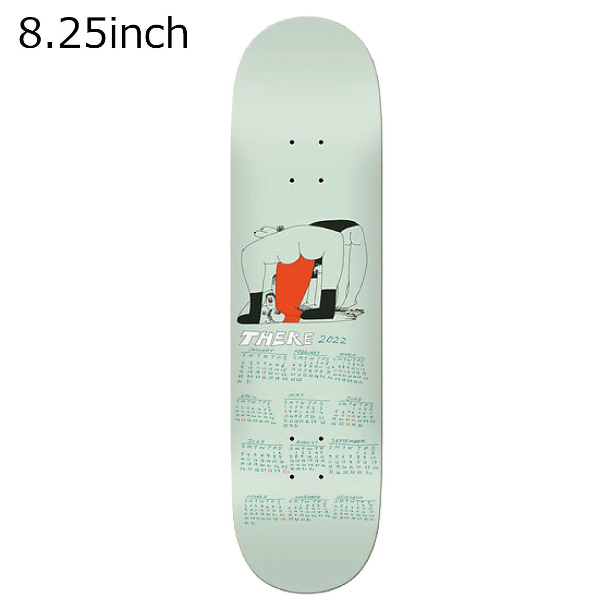 ゼアTHEREスケボースケートボードデッキ板CALENDARTEAM8.25TON1