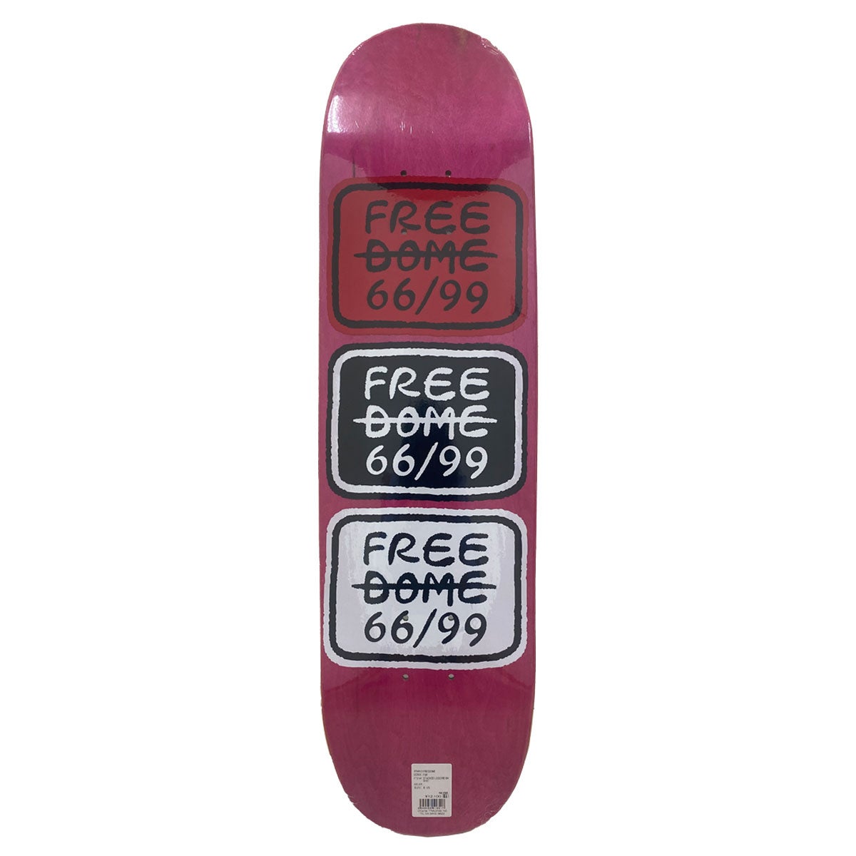 フリーダムFREEDOMEスケボースケートボードデッキ板STACKEDLOGOTEAMREDBLACK8.125FSR