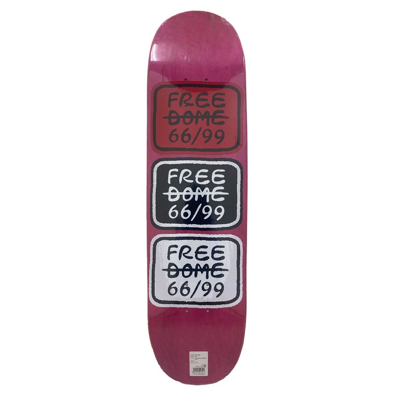 フリーダムFREEDOMEスケボースケートボードデッキ板STACKEDLOGOTEAMREDBLACK8.125FSR