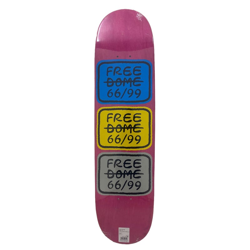 フリーダムFREEDOMEスケボースケートボードデッキ板STACKEDLOGOTEAMCYANYELLOW8.0FST