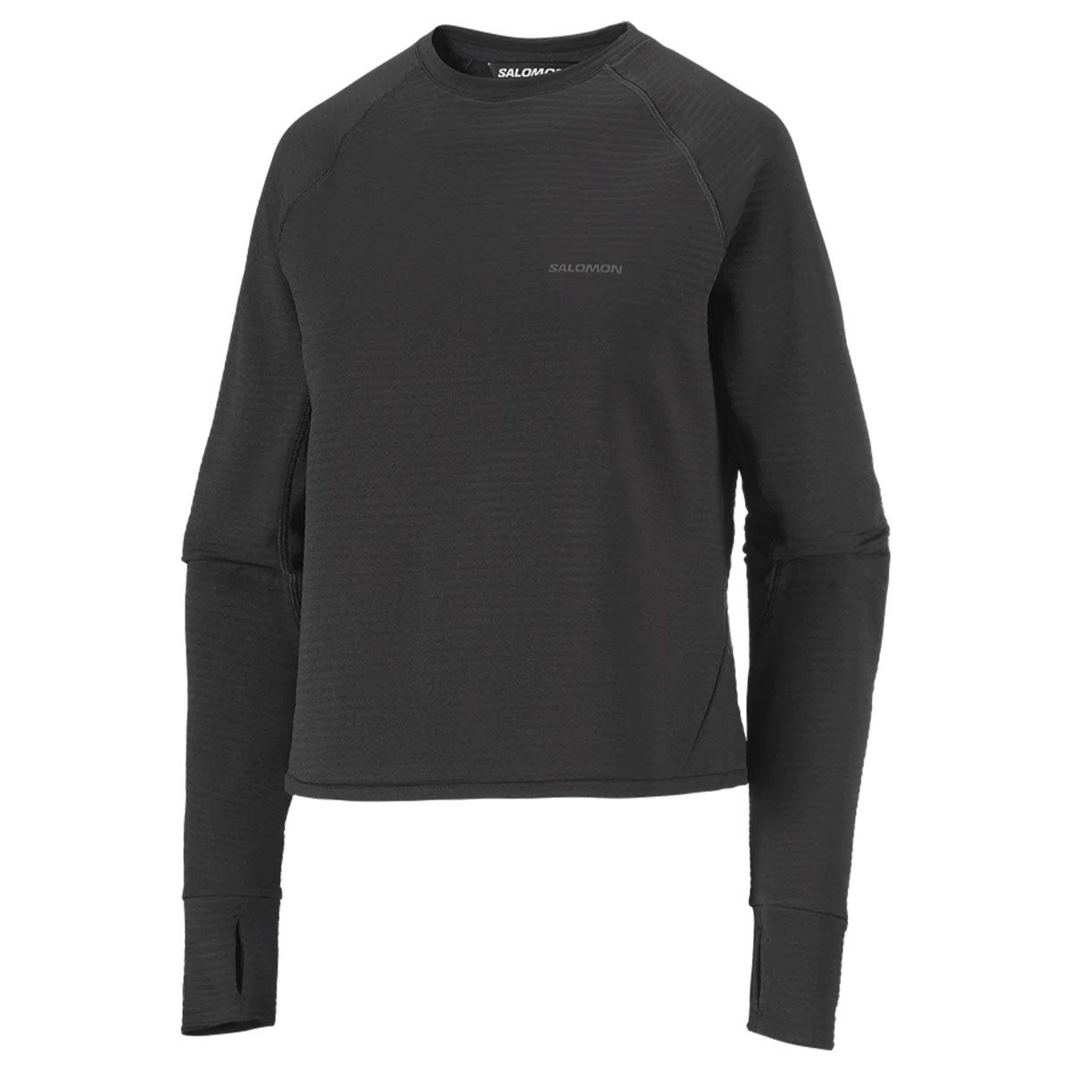 サロモンSALOMONランニングウェアインナーシャツアンダーシャツベースレイヤーESSENTIALLIGHTWARMLC3050200レディース女性26FA秋冬