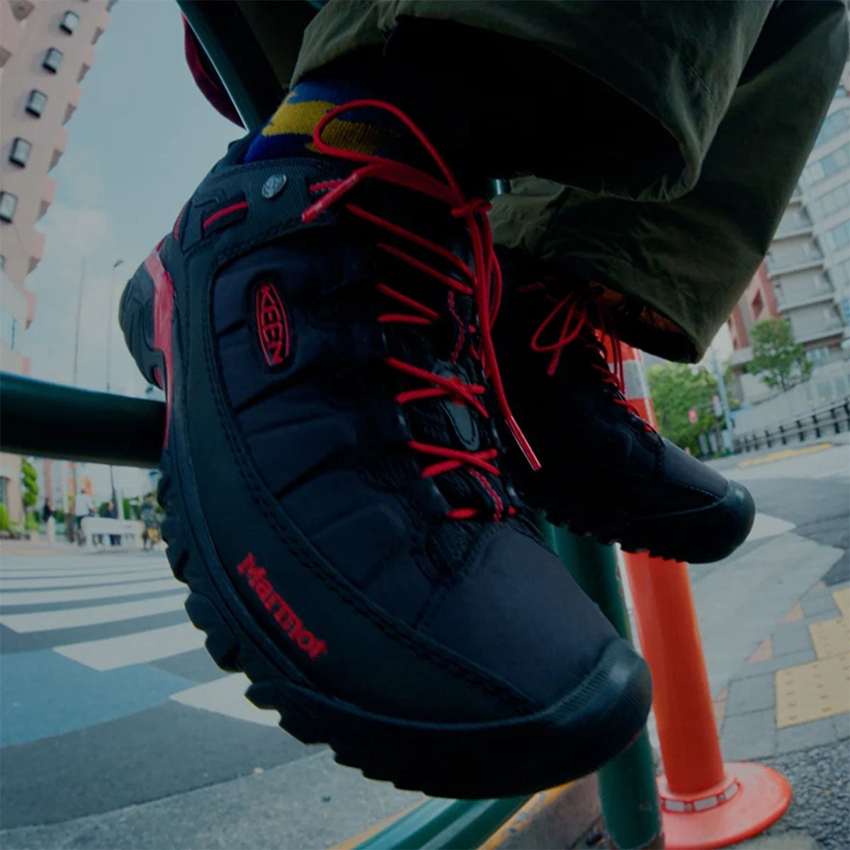 キーンKEENトレッキングシューズ靴ターギーEXPウォータープルーフKEENxMarmot103296526FA秋冬