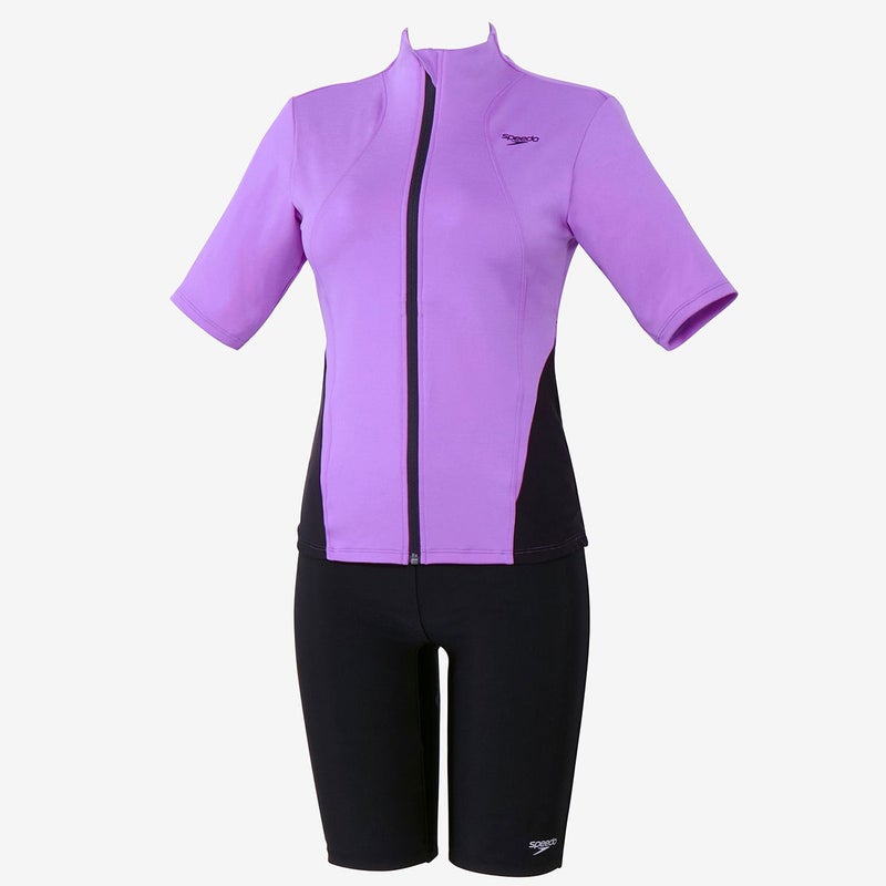 スピードSPEEDOスイムフィットネス競泳水着ショートスリーブウェイビーセパSHORTSLEEVEWAVYSEPASFW32565-LVレディース女性26S2