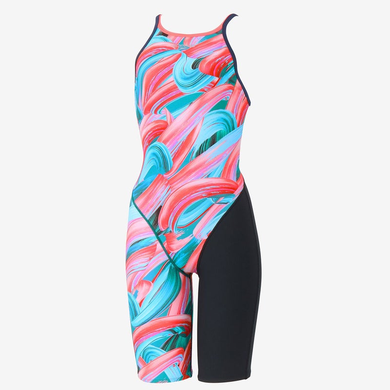 スピードSPEEDOスイムフィットネス競泳水着ブラッシーシャドウターンズニースキンBRUSHYSHADOWTURNSKNEESKINSTW12652-AQレディース女性26S2