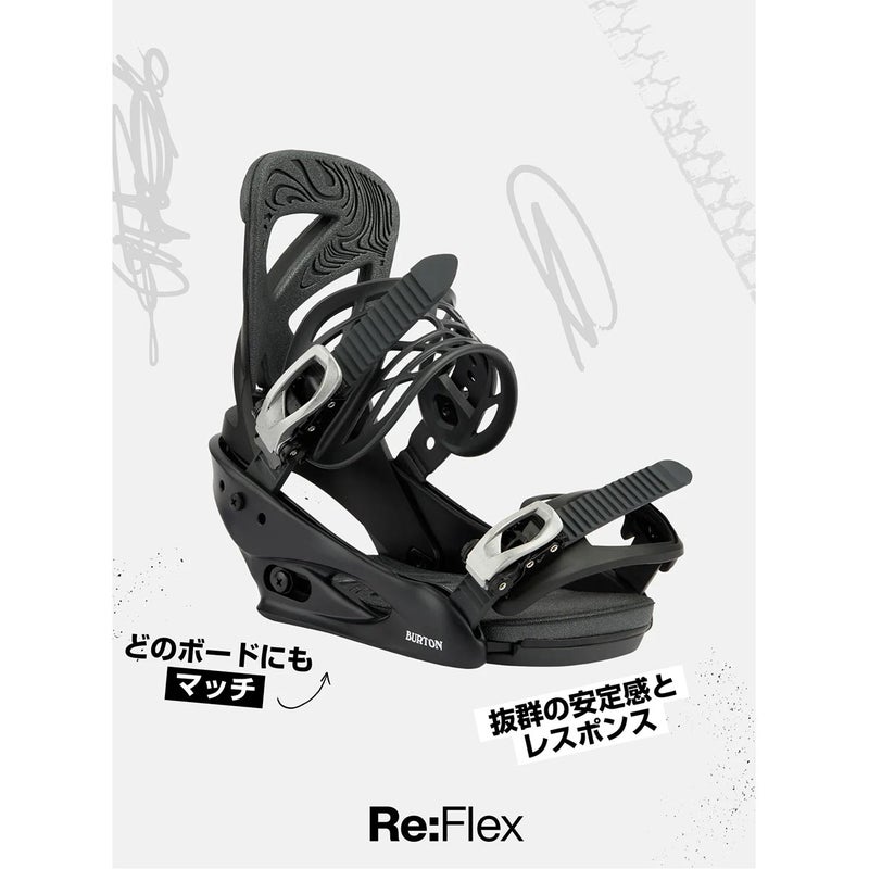 バートンBURTONスノボースノボスノーボードバインディングビンディングカーテルRe:Flex105391-A02-26メンズ男性26-27