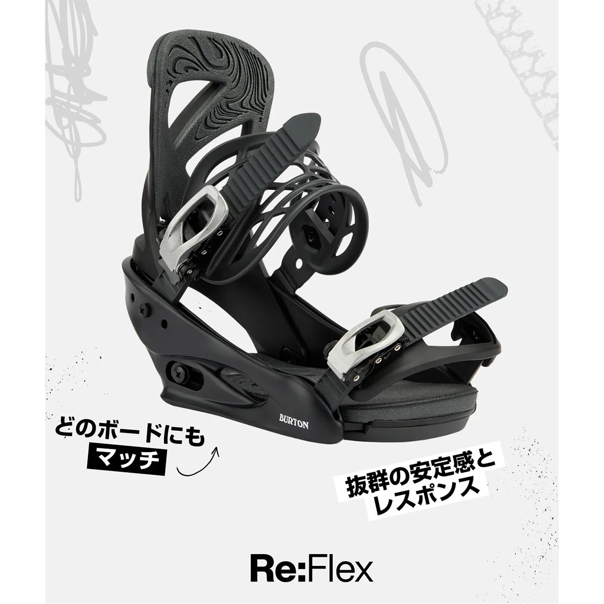 バートンBURTONスノボースノボスノーボードバインディングビンディングCitizen105401-E7M-26レディース女性26-27