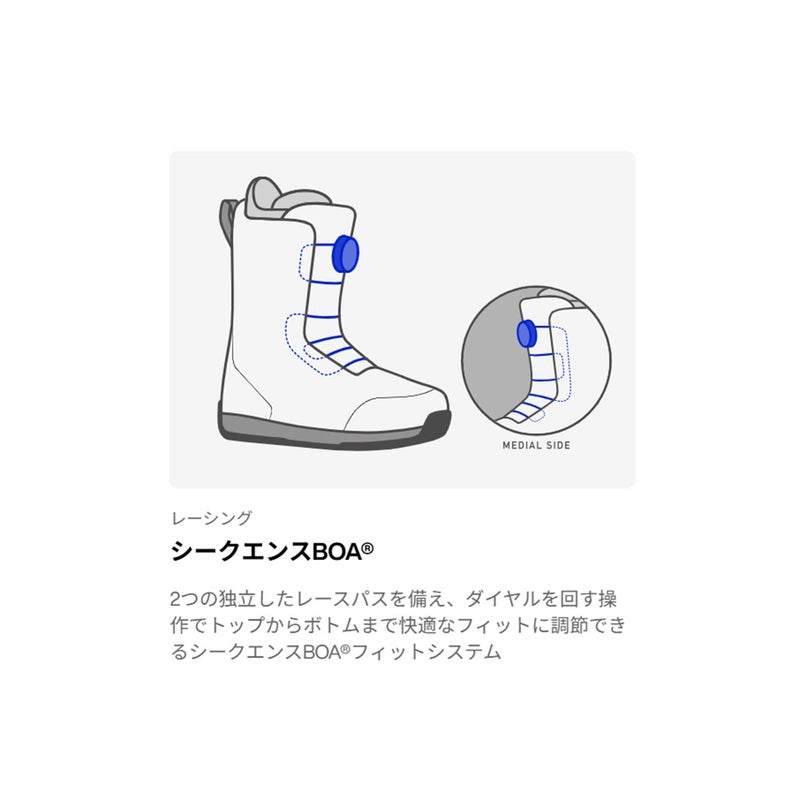 バートンBURTONスノボースノボスノーボードブーツHighshotStepOn302951-A02-26メンズ男性26-27