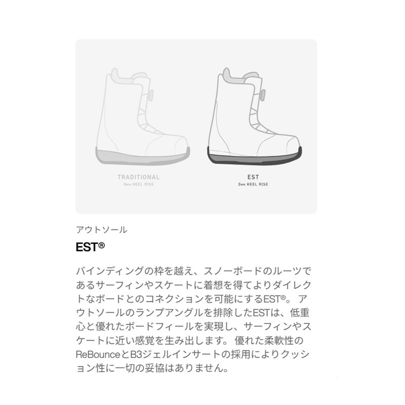 バートンBURTONスノボースノボスノーボードブーツHighshotPlusStepOn?307871-A02-26レディース女性26-27