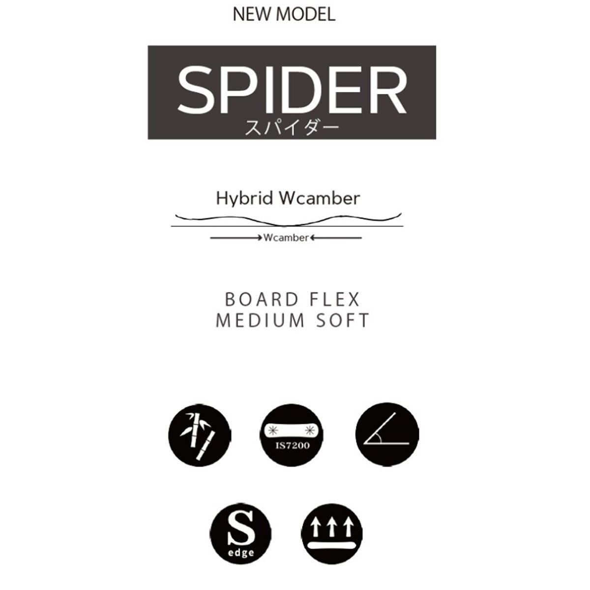 クロージャCROOJAスノボースノボスノーボード板スパイダーSPIDERSPIDER2627メンズ男性26-27