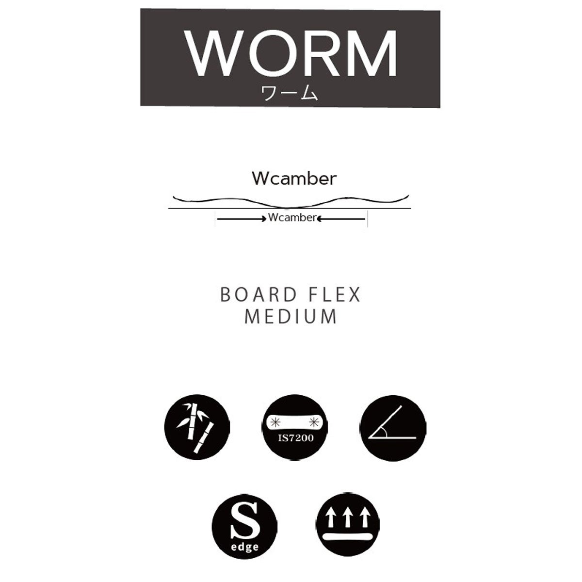クロージャCROOJAスノボースノボスノーボード板ワームWORMWORM2627メンズレディースユニセックス26-27