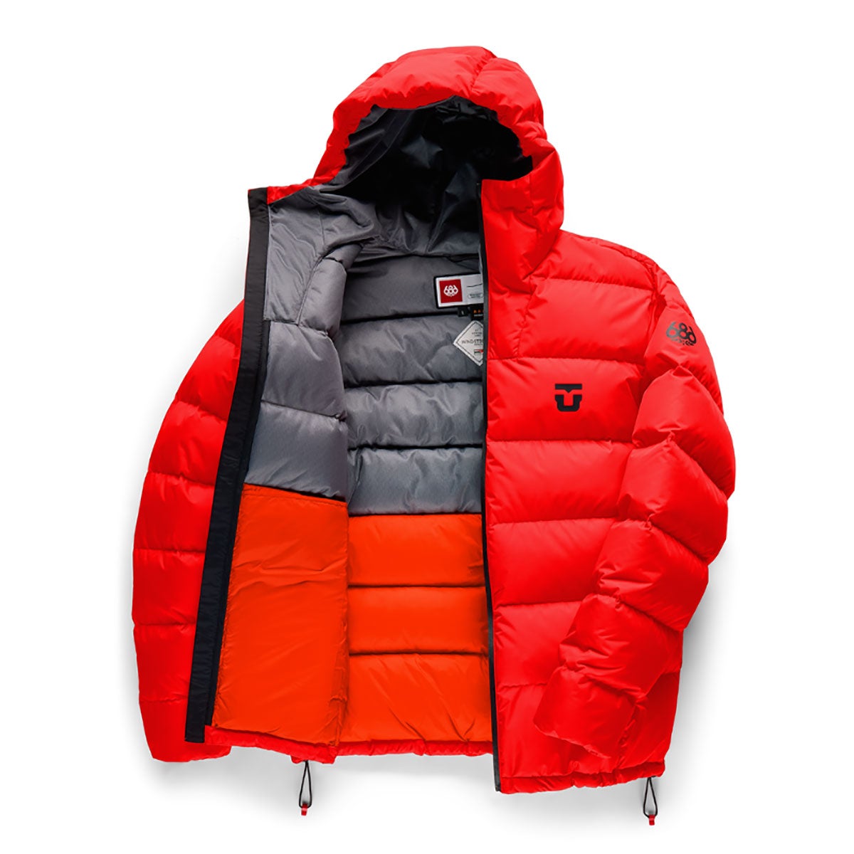 シックスエイトシックス686スノボースノボスノーボードウェアジャケットWINDSTOPPERUNIONDOWNPUFFERJACKETM5WNJKT149メンズ男性26-27