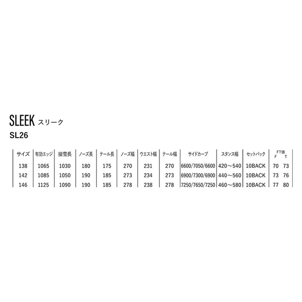 ヨネックスYONEXスノボースノボスノーボード板SLEEKSL26レディース女性26-27