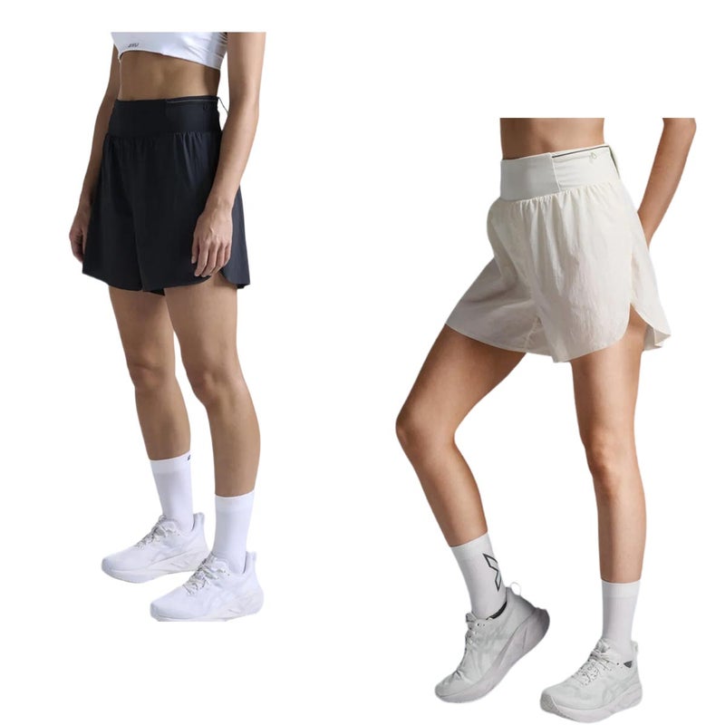 ツータイムズユー2XUランニングウェアボトムスショートハーフパンツ短パンAeroTrail5InchShortsWR7666Bレディース女性26FA秋冬