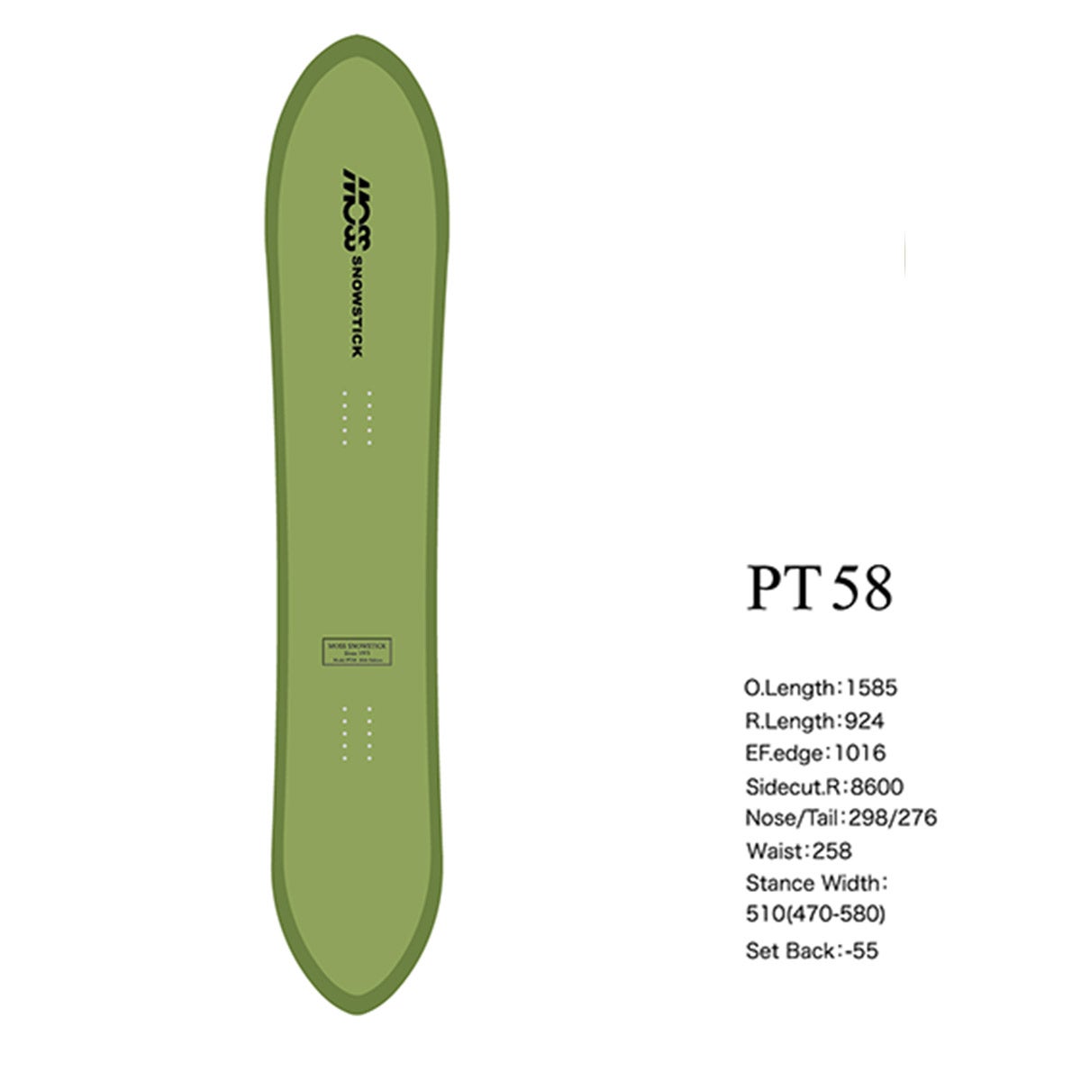 モススノースティックMOSSSNOWSTICKスノボースノボスノーボード板PTPT-2627メンズ男性26-27