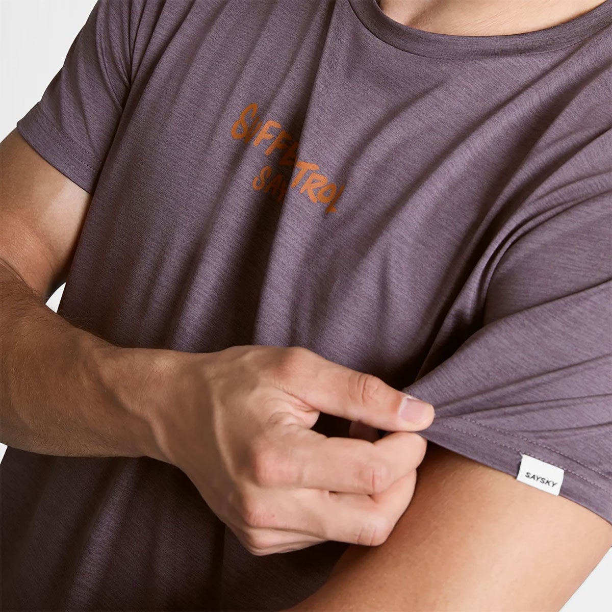 セイスカイSAYSKYランニングウェア半袖TシャツStatementPaceT-ShirtSM25038C7014メンズ男性26FA秋冬
