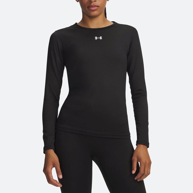 アンダーアーマーUNDERARMOURジムフィットネスヨガウェアインナーシャツアンダーシャツUAコールドギアクルー6013664-008レディース女性26FA秋冬