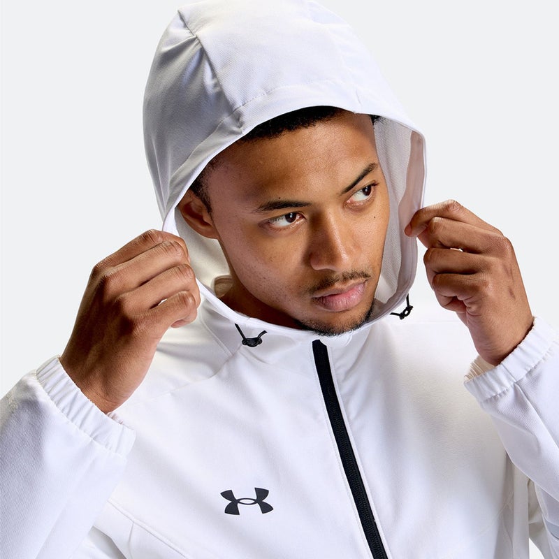 アンダーアーマーUNDERARMOURジムフィットネスヨガウェアアウターUAブラッシュドウーブンジャケット6016749-100メンズ男性26FA秋冬
