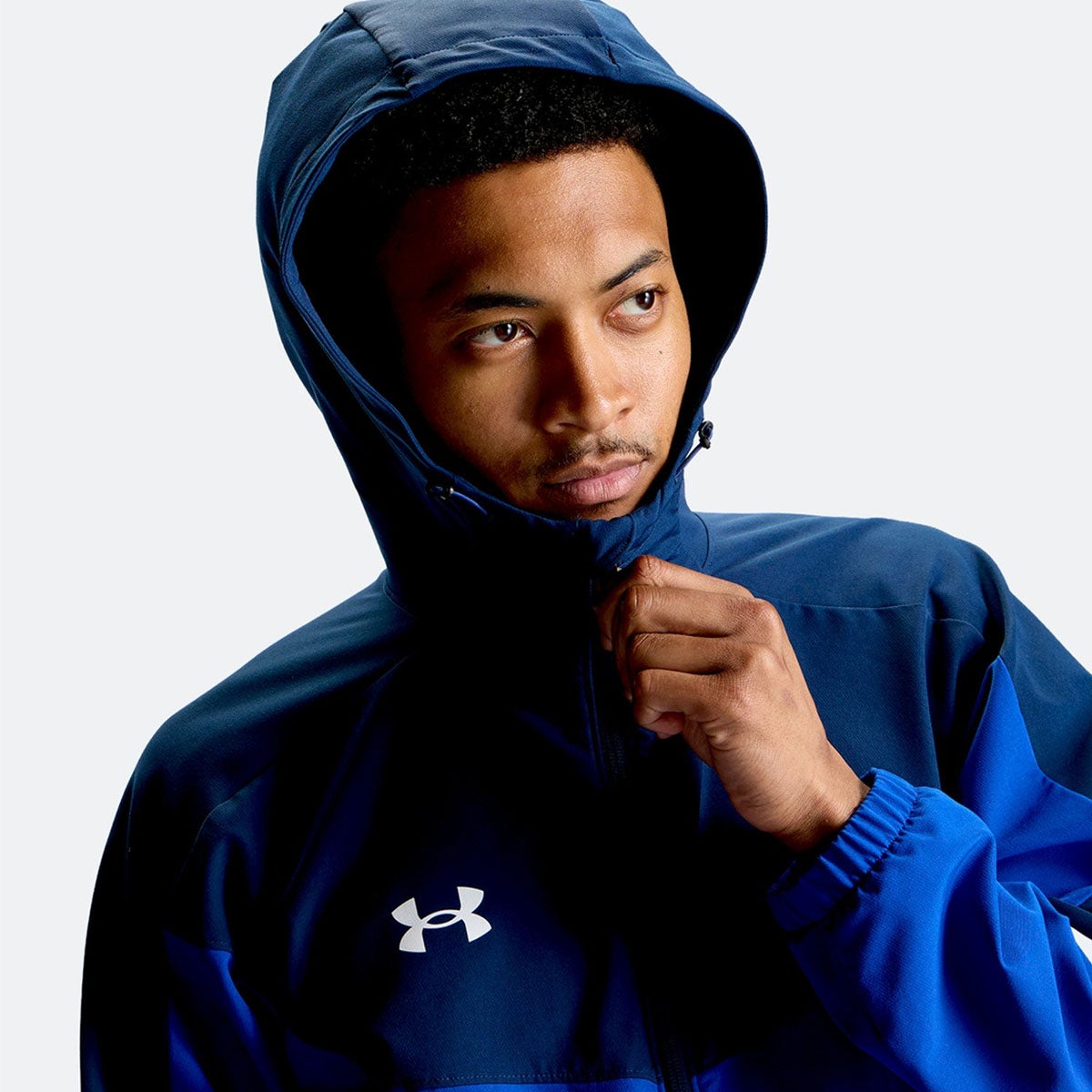 アンダーアーマーUNDERARMOURジムフィットネスヨガウェアアウターUAブラッシュドウーブンジャケット6016749-408メンズ男性26FA秋冬