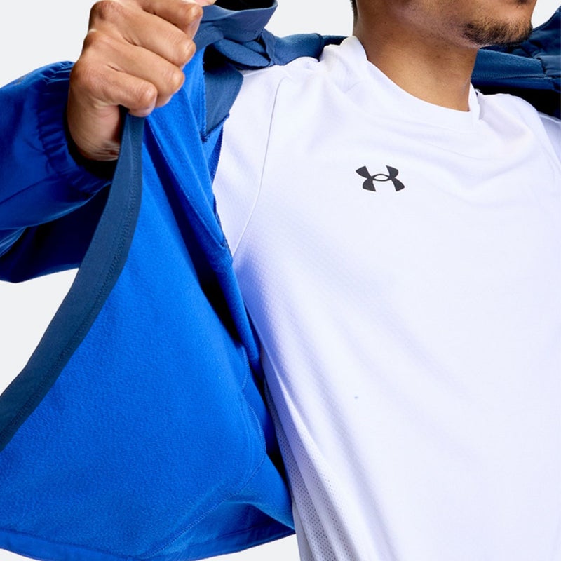 アンダーアーマーUNDERARMOURジムフィットネスヨガウェアアウターUAブラッシュドウーブンジャケット6016749-408メンズ男性26FA秋冬
