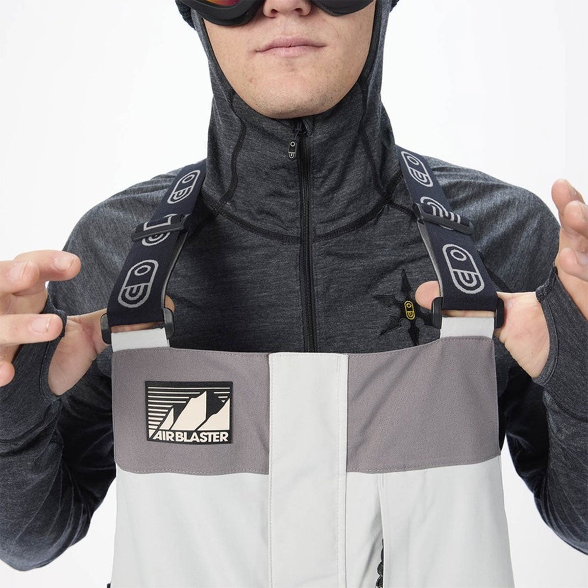 エアブラスターAIRBLASTERスノボースノボスノーボードウェアビブパンツつなぎStretchKrillBibAB27MBIB-1327メンズ男性26-27