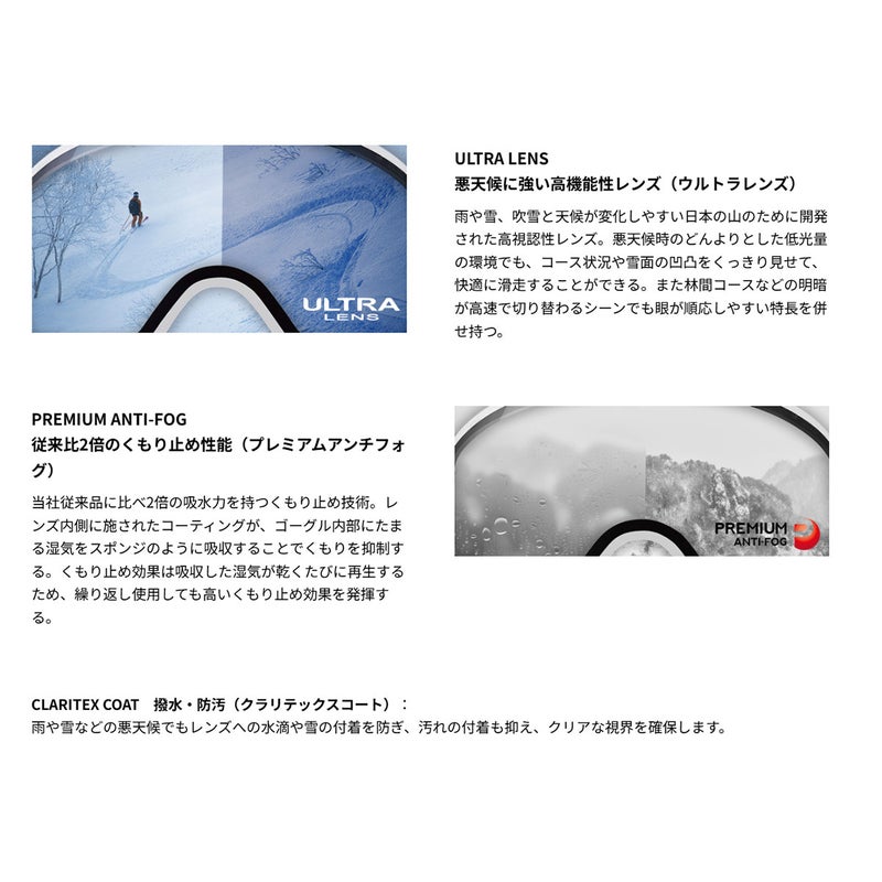 スワンズSWANSスノボースノボスノーボードゴーグルULTRA調光ミラーモデルOUTBACKMDH-CU-LPOB-MDH-CULPメンズレディースユニセックス25-26