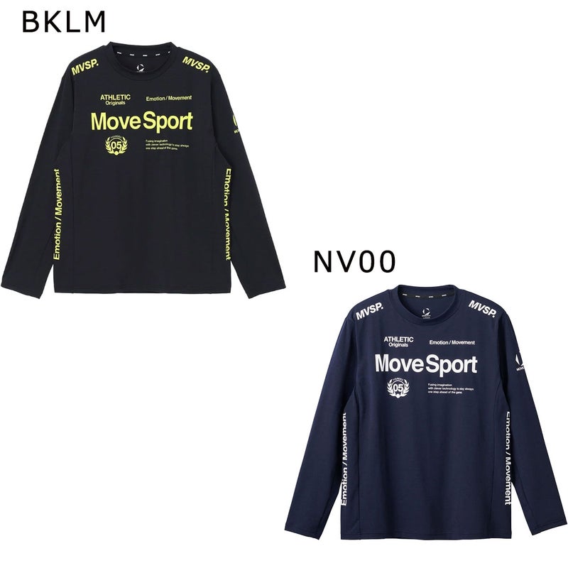 デサントDESCENTEジムフィットネスヨガウェア長袖TシャツロンTMoveSportムーブスポーツSunscreenNIRTAIKYUテック長袖シャツST5SLT01Mメンズ男性26FA秋冬