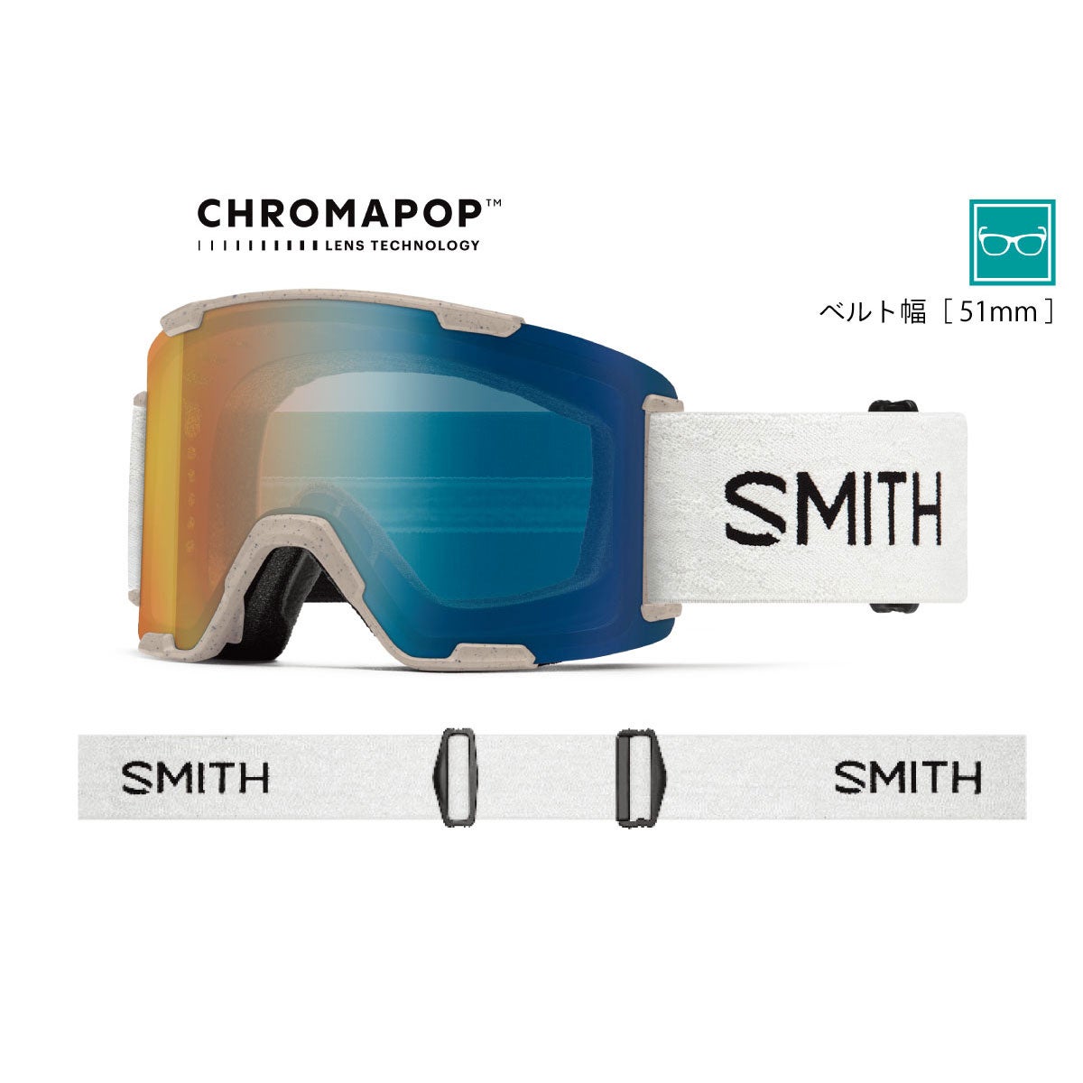 スミスSMITHスノボースノボスノーボードゴーグルStashXLRawReNUUndyed（CPProPhotochromicBlueMirror）01027657326-27