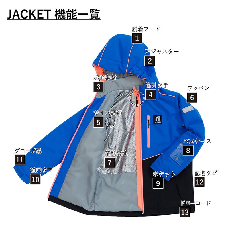 レセーダRESEEDAスノボースノボスノーボードウェアジャケットパンツ上下セットジュニアスーツJUNIORSUITRES79002ジュニアキッズ子ども男の子女の子26-27