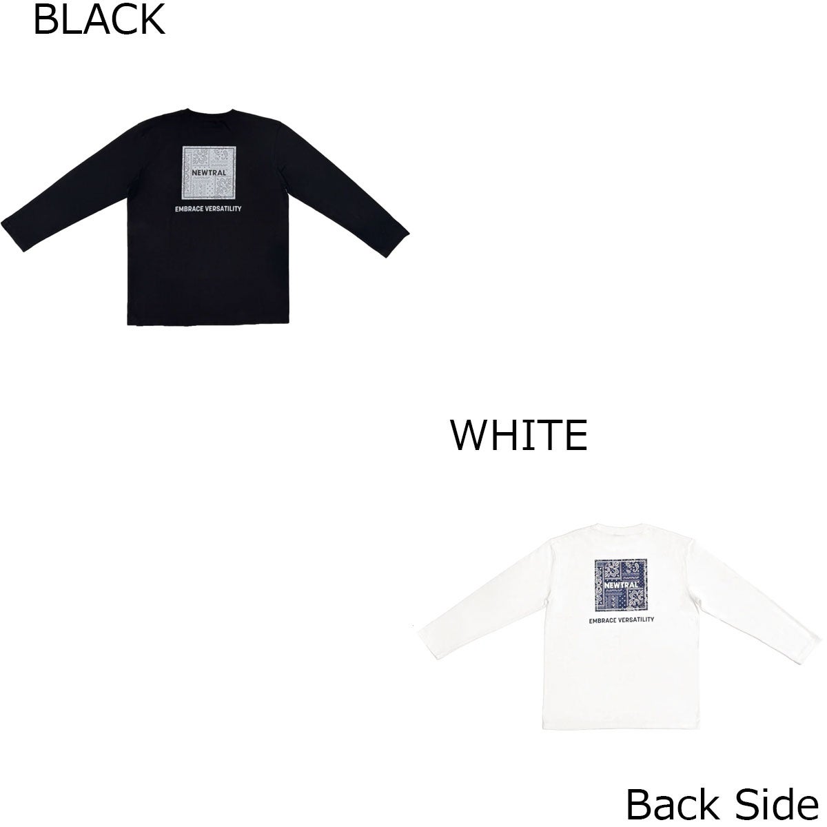 ニュートラルNEWTRALサーフィンサーフウェア長袖TシャツロンTPaisleyLOGOLSTeeNT2253037メンズ男性26FA秋冬