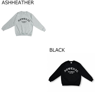 ニュートラルNEWTRALサーフィンサーフウェアスウェットトレーナーOldEnglishLogoCrewNeckSweatNT2263044メンズ男性26FA秋冬