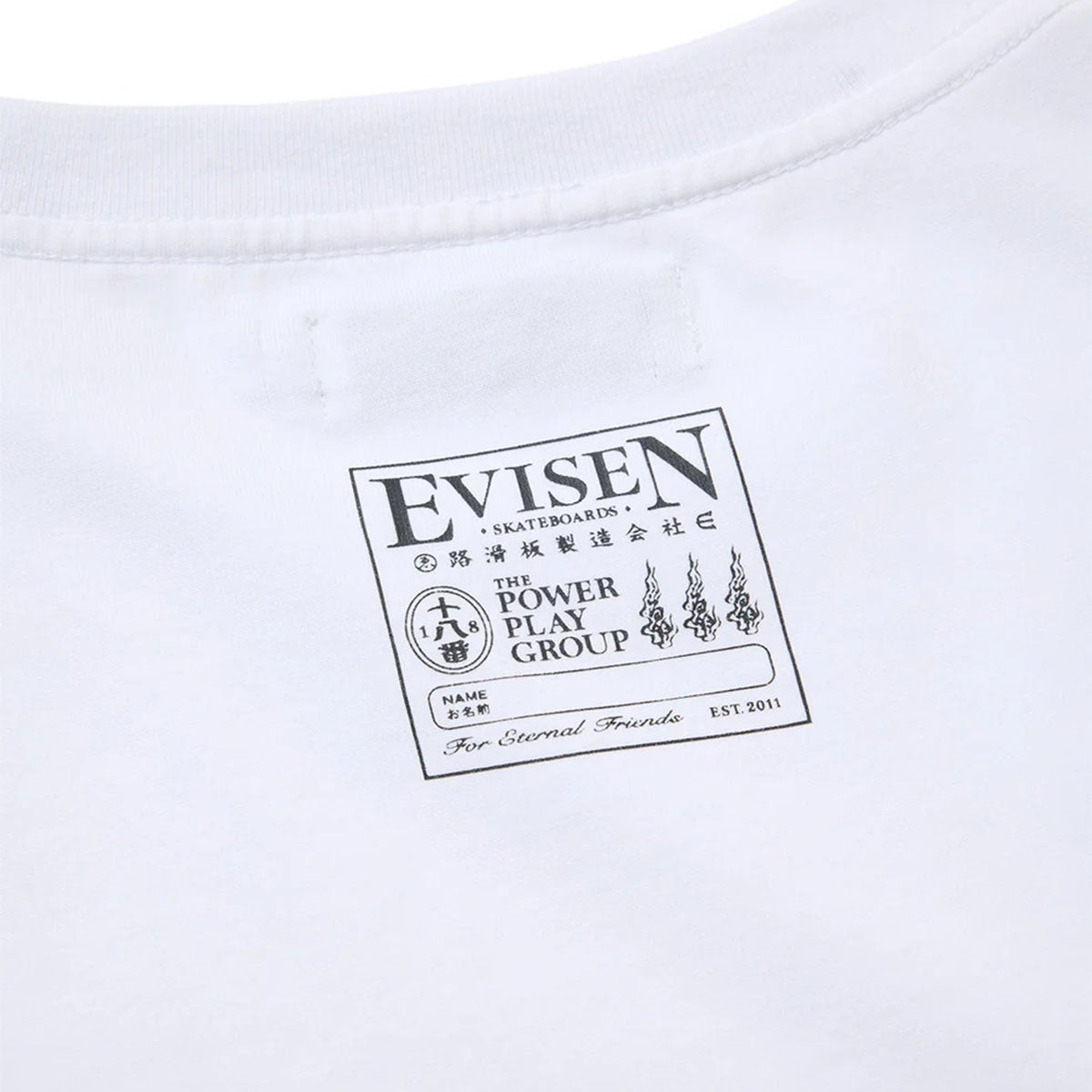 エビセンEVISENスケボースケートボードウェア半袖TシャツELOGOTEE26FW-T05メンズ男性26FA秋冬