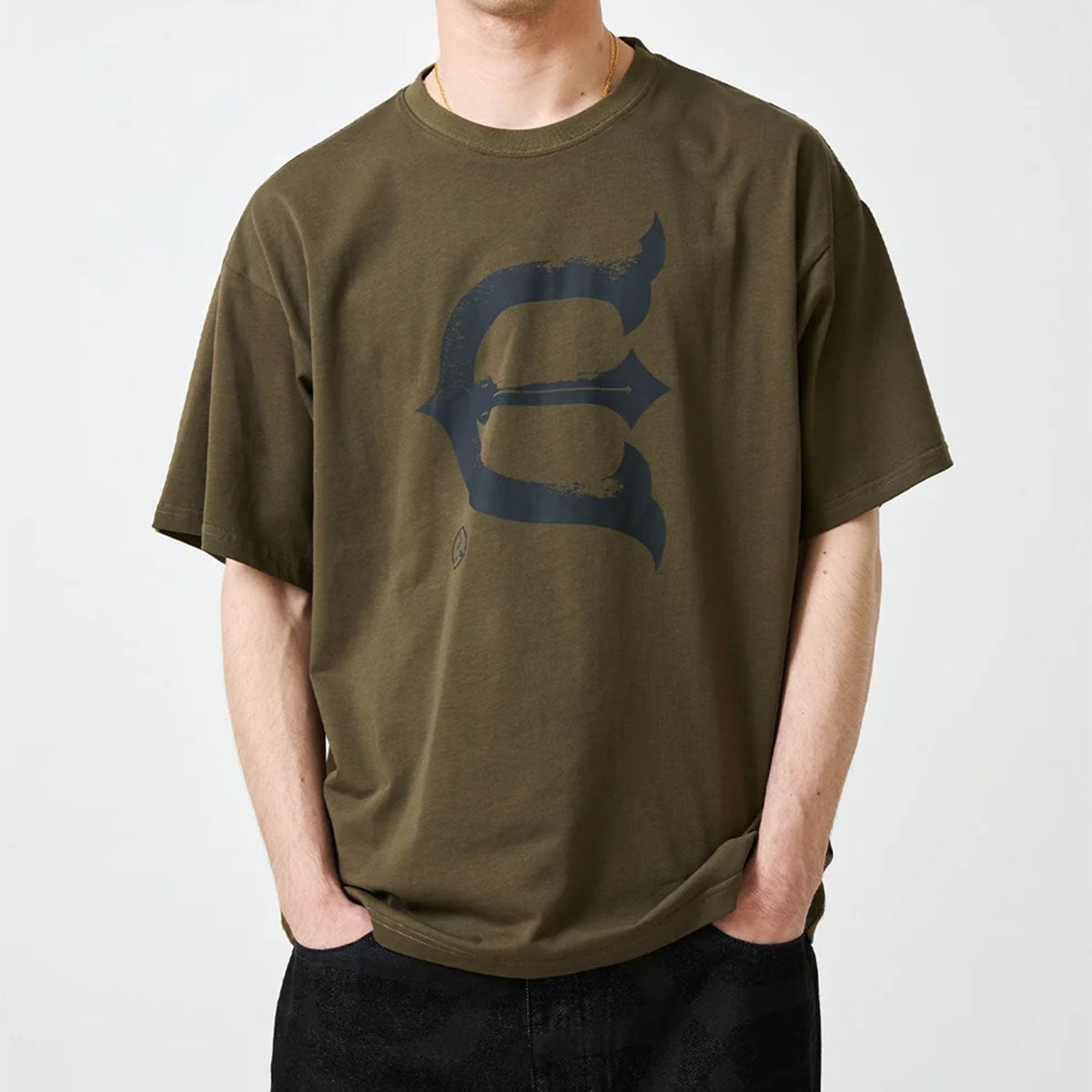エビセンEVISENスケボースケートボードウェア半袖TシャツELOGOTEE26FW-T05メンズ男性26FA秋冬