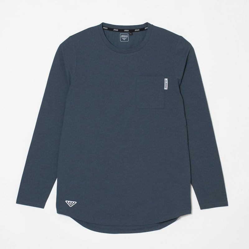 ジンガーJINGERランニングウェア長袖TシャツロンTランニングロングスリーブTシャツJ-5012-BLUメンズレディースユニセックス26FA秋冬