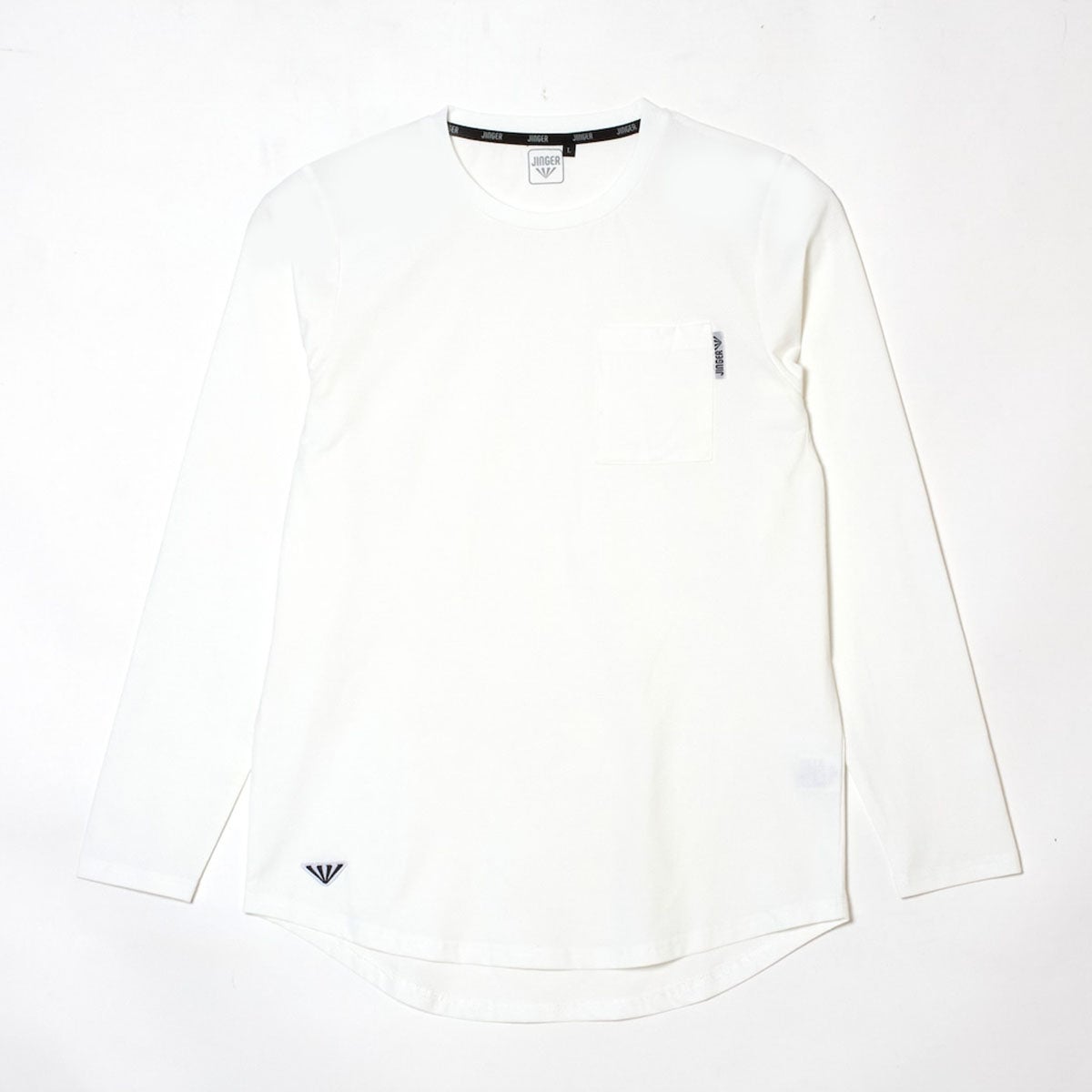 ジンガーJINGERランニングウェア長袖TシャツロンTランニングロングスリーブTシャツJ-5012-WHTメンズレディースユニセックス26FA秋冬