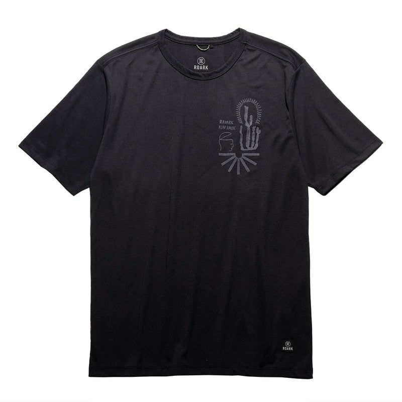 ランアモックRUNAMOKランニングウェア半袖TシャツMATHISACTIVEGRAPHICRK473-BLKメンズ男性26FA秋冬