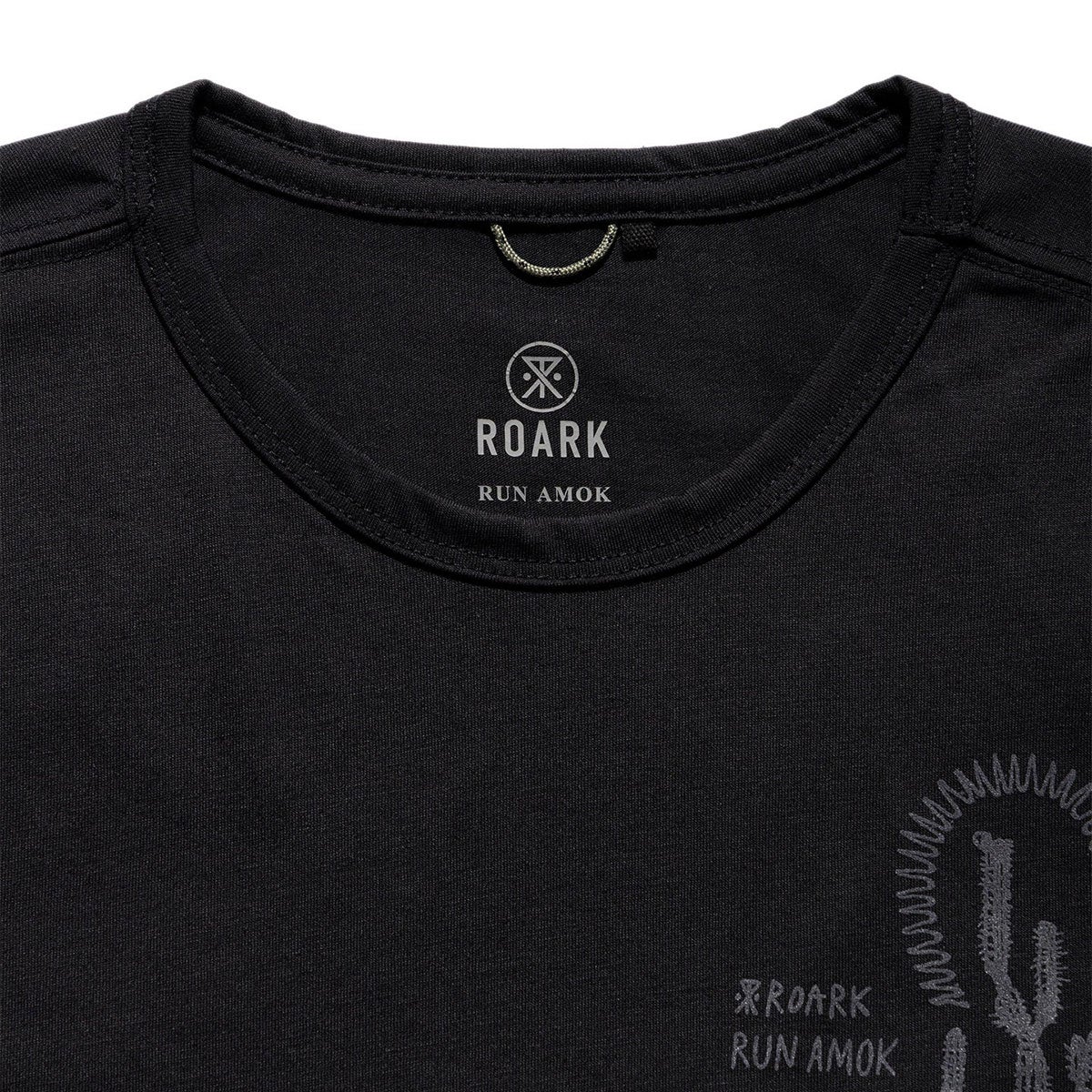 ランアモックRUNAMOKランニングウェア半袖TシャツMATHISACTIVEGRAPHICRK473-BLKメンズ男性26FA秋冬