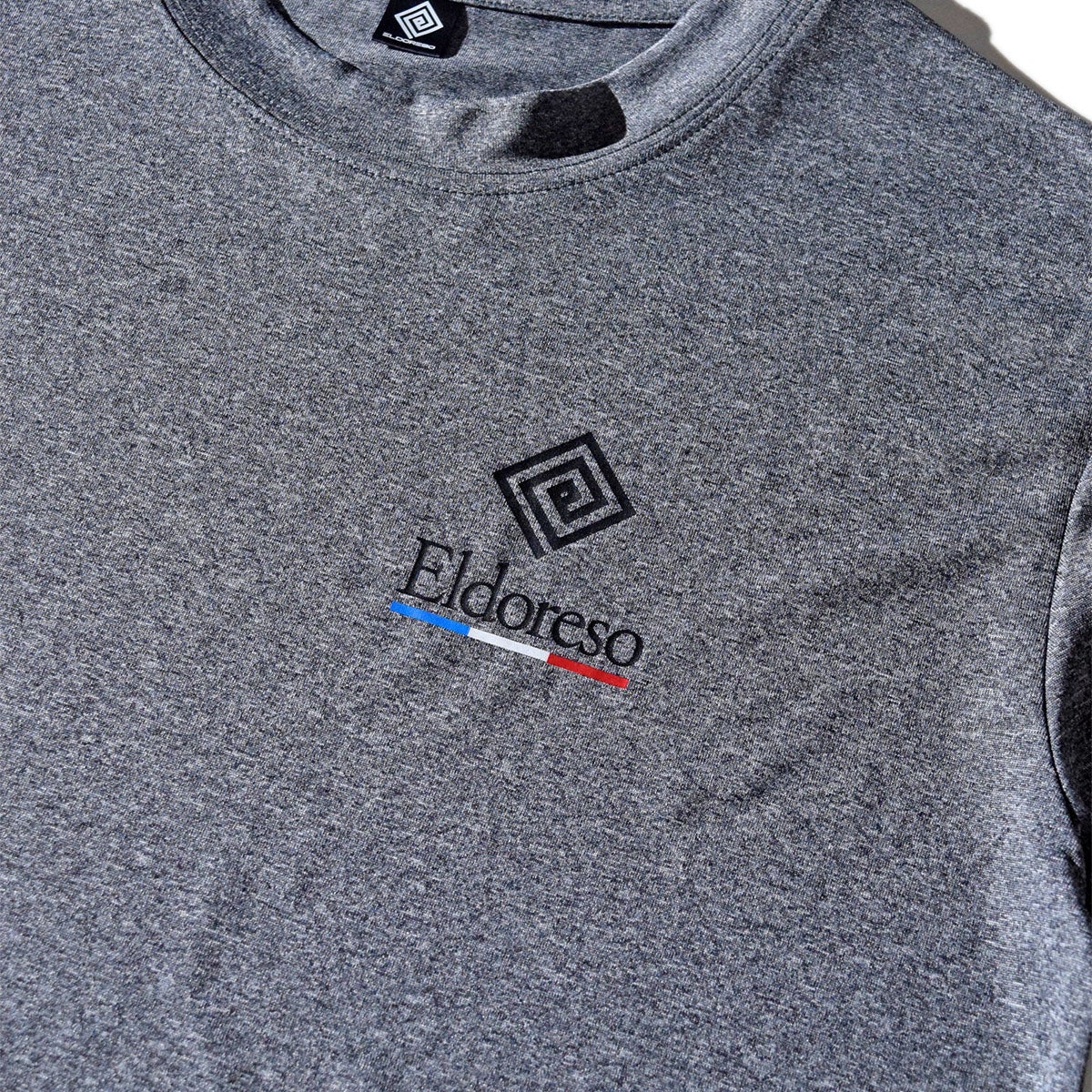 エルドレッソELDORESOランニングウェア半袖TシャツMarbledTeeE1019826メンズレディースユニセックス26FA秋冬