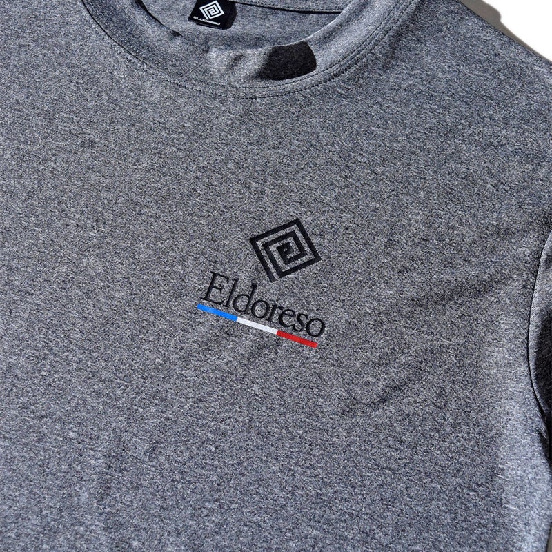 エルドレッソELDORESOランニングウェア半袖TシャツMarbledTeeE1019826メンズレディースユニセックス26FA秋冬
