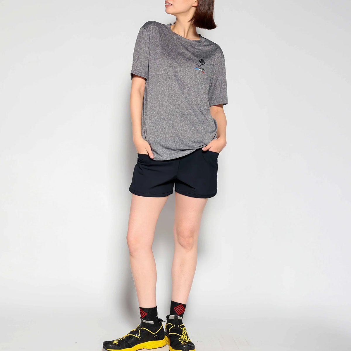 エルドレッソELDORESOランニングウェア半袖TシャツMarbledTeeE1019826メンズレディースユニセックス26FA秋冬