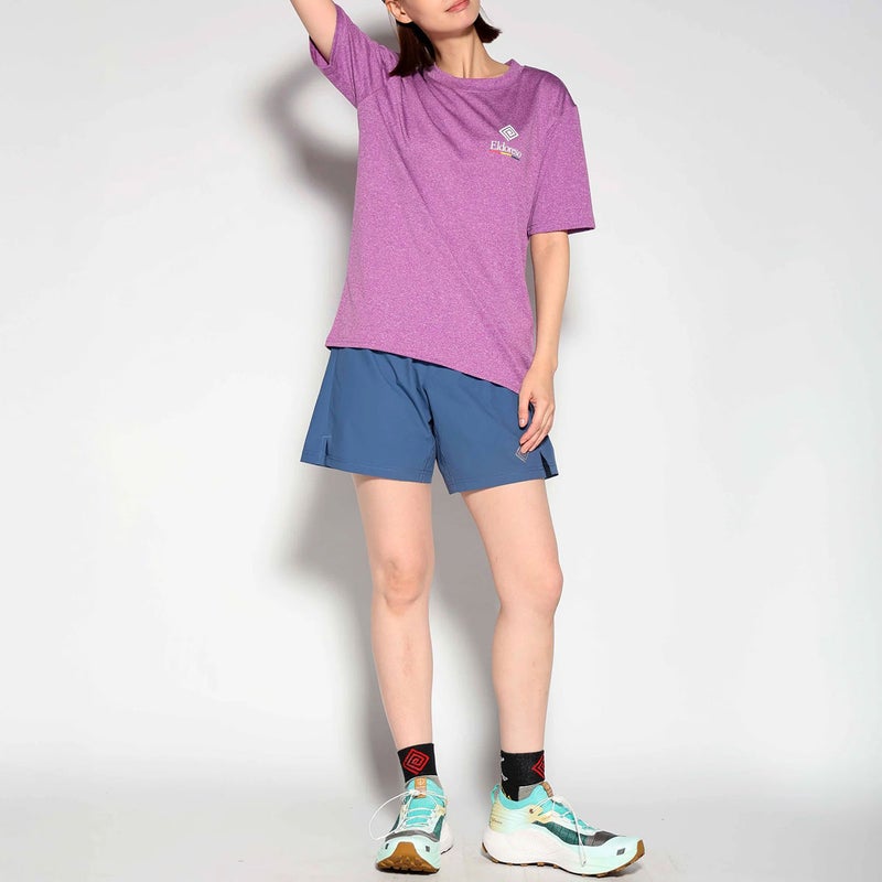 エルドレッソELDORESOランニングウェア半袖TシャツMarbledTeeE1019826メンズレディースユニセックス26FA秋冬