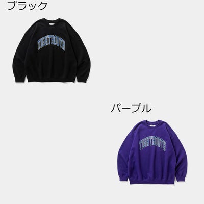 タイトブースTIGHTBOOTHスケボースケートボードウェアスウェットトレーナーCOLLEGECREWSWEATFW26-SW10メンズ男性26FA秋冬
