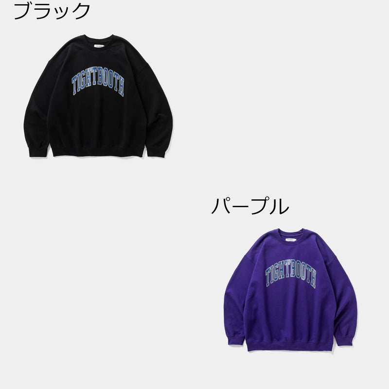 タイトブースTIGHTBOOTHスケボースケートボードウェアスウェットトレーナーCOLLEGECREWSWEATFW26-SW10メンズ男性26FA秋冬