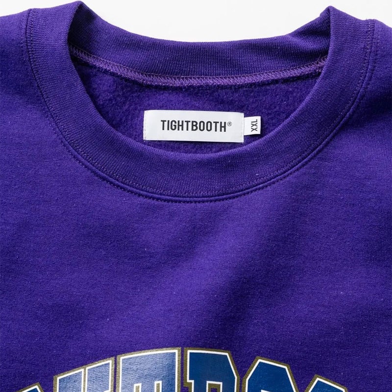 タイトブースTIGHTBOOTHスケボースケートボードウェアスウェットトレーナーCOLLEGECREWSWEATFW26-SW10メンズ男性26FA秋冬