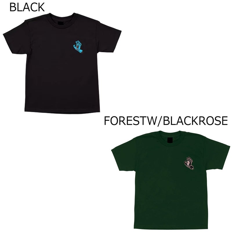 サンタクルーズSANTACRUZスケボースケートボードウェア半袖TシャツSCREAMINGHANDS/ST-SHIRTYOUTH510263424ジュニアキッズ子ども男の子女の子26FA秋冬