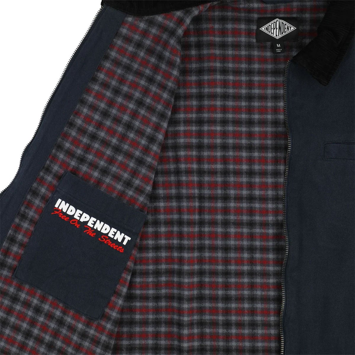 インディペンデントINDEPENDENTスケボースケートボードウェアアウタージャケットFREEONTHESTREETSWORKJACKET518263105メンズ男性26FA秋冬