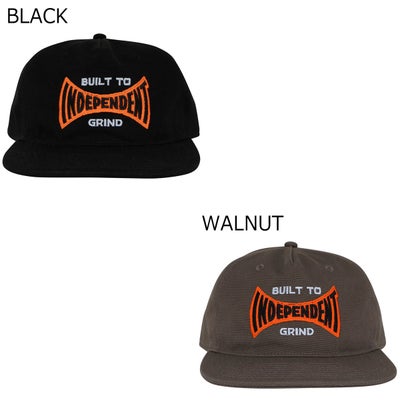 インディペンデントINDEPENDENTスケボースケートボード帽子キャップBUILTTOGRINDSPANSNAPBACKHAT51826370126FA秋冬