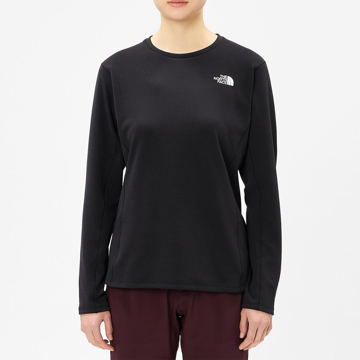 ザ・ノース・フェイスTHENORTHFACEスノボースノボスノーボードウェア長袖TシャツロンTオルタイムホットクルーNLW72511-Kレディース女性26-27
