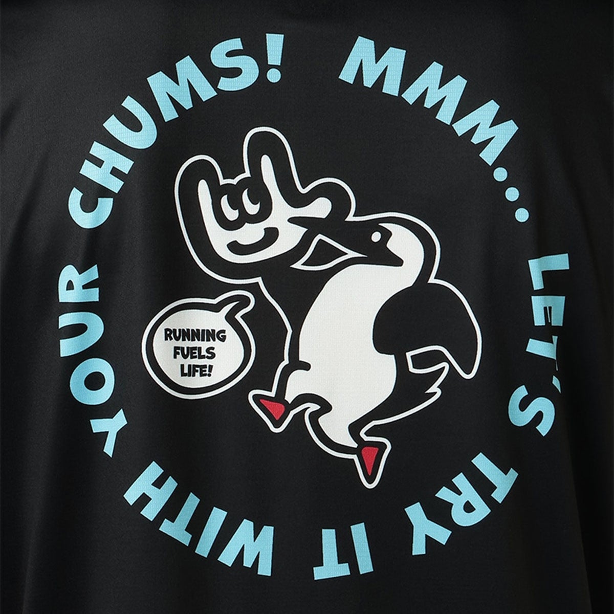 チャムスCHUMSランニングウェア半袖Tシャツチャムス×ミツカランニングハンドヘルドブービー2TシャツCH01-2883メンズ男性26FA秋冬